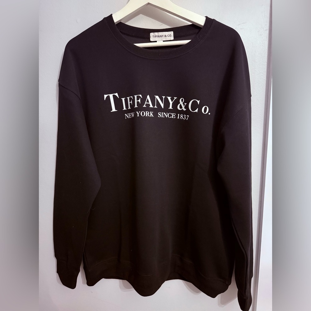 Tiffany & Co. Black Crewneck Sweater PTP 22”